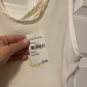 Sheer white camisol
